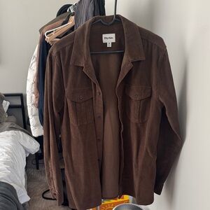 Rhythm. Men's Dark Brown Shirt Jacket
